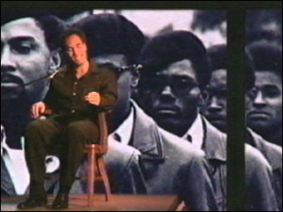 Roger as Huey and the Black Panther revolution