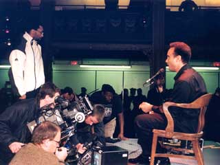 Roger on set with Spike