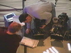 Working with the cameras on set